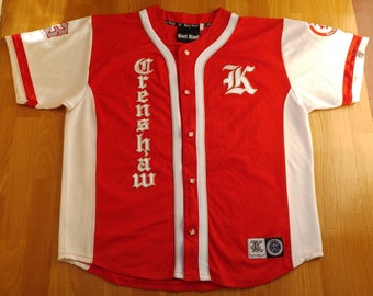KARL KANI jersey, Crenshaw, vintage hip hop t-shirt, 90s hip-hop clothing, 1990s Los Angeles shirt rap, old-school, lowrider, og, size XL