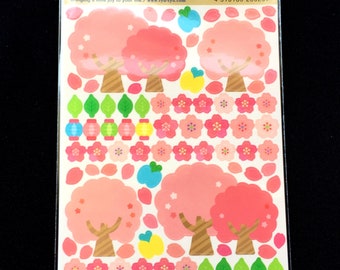Japanese Stickers Cherry Blossoms Sakura Traditional Japanese (S294)