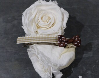 Silver clip 7 cm hair clip