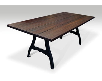 South Street Seaport Ipe Outdoor Table with NYC Industrial Legs