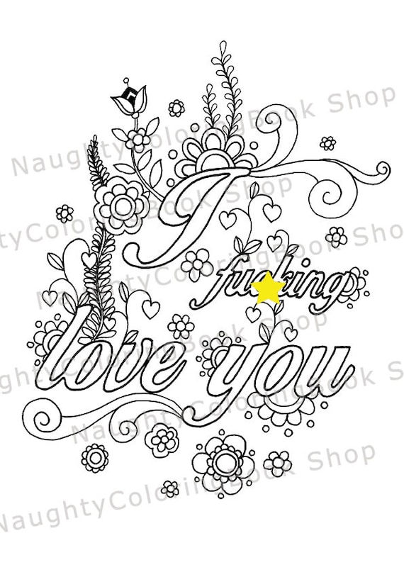 Naughty Valentine Coloring Page Funny Valentine Gift Sexy