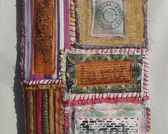 Handmade Art Journal with Fabric Covers