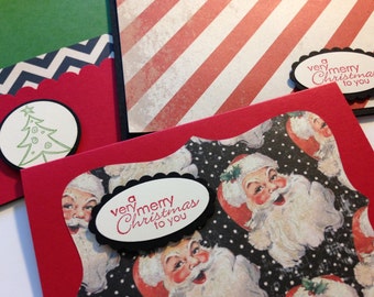 Christmas cards, Holiday card set, Set of holiday cards, Christmas Greeting cards - set of 12