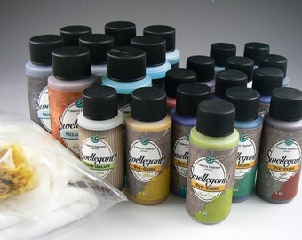 Metal patinas kit Swellegant, the best dealioof all full sized to get you started for use on polymer, metal, plaster, resin, wood, and more