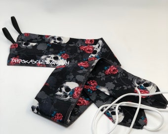 Flores De La Muerte (lightweight) wrist wraps for weightlifting and crossfit wrist support