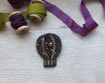 Beaded brooch <Air balloon>