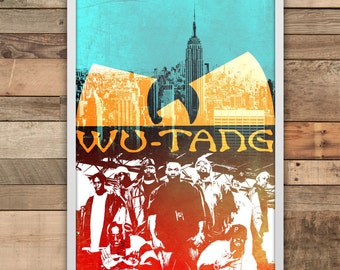 Wu Tang Hip Hop Music box Vintage poster Art print Poster Print Watercolor print Music wall art Poster wall art Wu Tang poster Wu Tang clan