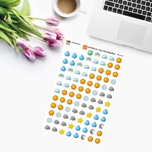 MINI Kawaii Weather Stickers CAM00129