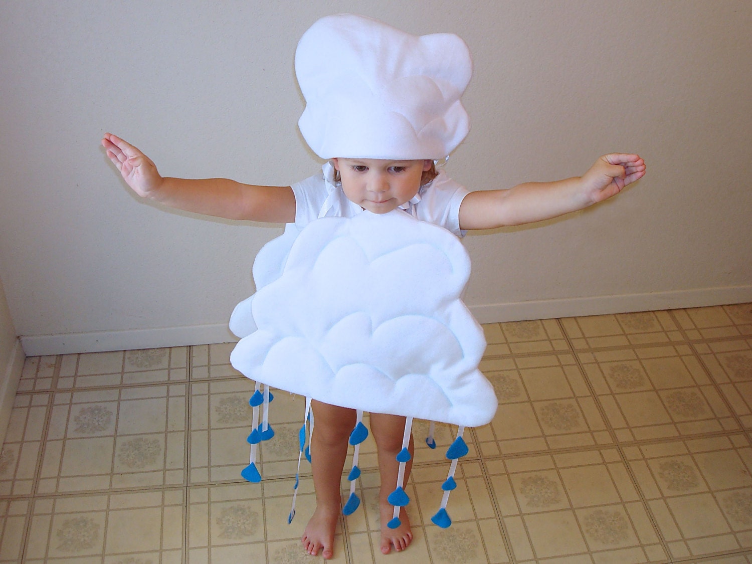 Kids Cloud Costume Halloween Dress Up Photo Prop Girl Costume