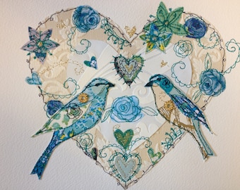 Made to order 'love birds'- add names/date
