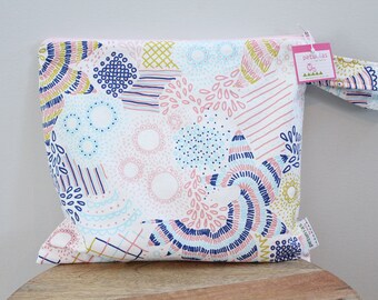 Wet Bag wetbag Diaper Bag ICKY Bag wet proof pink floral gym bag swim cloth diaper accessories zipper gift newborn baby child kids summer