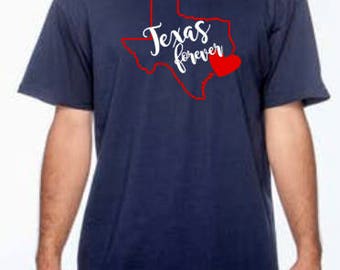 Hurricane Harvey Disaster Relief, Heart, Texas, Forever, Donation, T-shirt