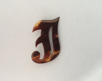 Vintage monogram J brooch