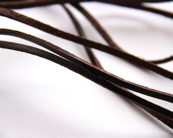 Link 3mm Brown calfskin leather