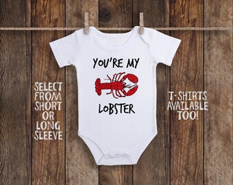 Lobster Onesie©, Lobster Baby Clothes, You're My Lobster, Nautical Baby Shower, Nautical Baby Gift, Ocean Baby Clothes, Cute Baby Girl