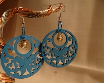 Wooden Butterfly Earrings