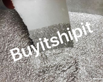 Cosmetic Safe Sparkle Silver Mica 30 grams or 120 Grams (1 oz or 4 oz or 5 gram)