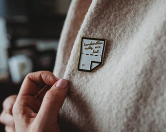 Enamel Pin - Handwritten Notes are Best