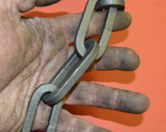 Wrought Iron 5/16" square bar, Chandelier/Lamp Chain 2 " links made by Blacksmiths