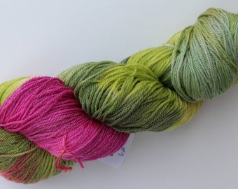 Hand painted Superwash Merino Tencel (50/50) Sock Yarn / Fingering weight in Ecru - 4 ounces Ashland Bay's Crystal Creek