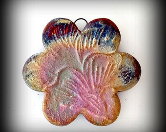 Flower Pods Pendant, Ceramic Pendant, Raku Pendant, Necklace Pendant Pendant Necklace Ceramic Cabochon Raku Cabochon Nature Necklace No.0018