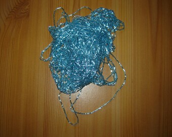 Beautiful blue clear 53 P seed beads