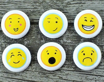 Emoji Faces Flair Buttons, Scrapbooking Flair Badges, Flat Back Flair, Emoji Flair, Funny Faces Flair, Cute Flair, Pocket Scrapbooking