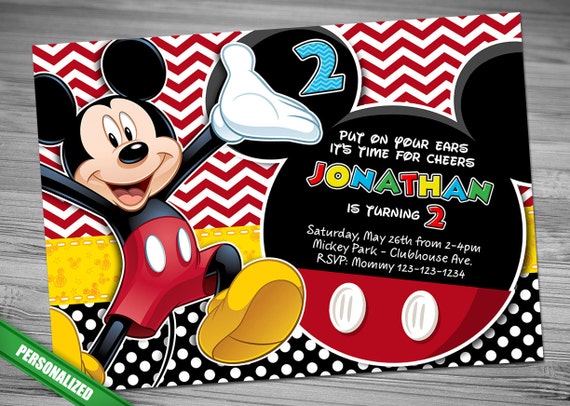 Mickey Mouse Invitations Sample 5