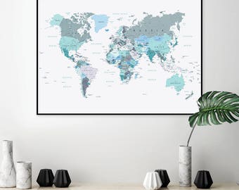 downloadable world map map world map blue green map green map