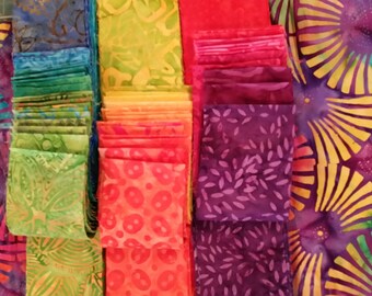 Confetti Rainbow Quilt Kit 60" x 72" Fabric Precut strips Free Pattern