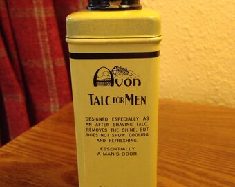 Vintage "1950's" AVON "Talc For Men" - TINDECO Tin