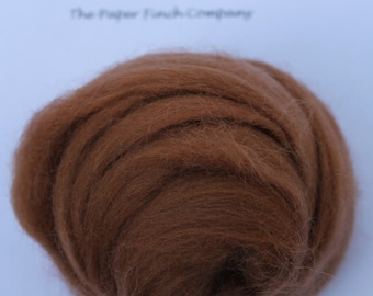 SIENNA - Merino Wool Roving 1/4oz, 1/2 oz or 1oz
