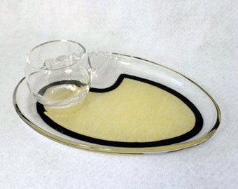 1950's snack trays - set of 4