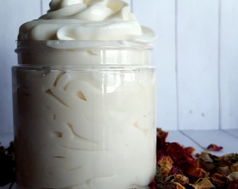 Midnight Vanilla | Shea + Oat Body Cream | Shea Butter Body Cream, Shea Butter Lotion, Oatmeal Lotion, Vanilla Lotion, Amber Lotion | 2 oz