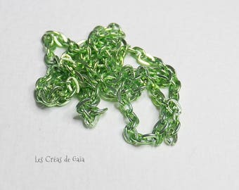1 x Green Apple metal mesh chain 37cm
