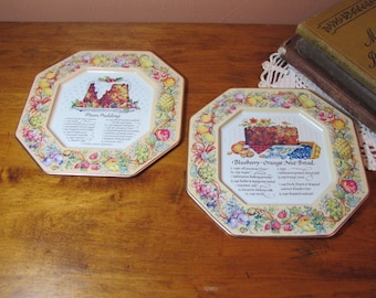 Two (2) Vintage Avon Metal Recipe Trays