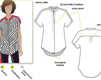 Style Arc PATTERN - Maggie Top - Sizes 4 to 16