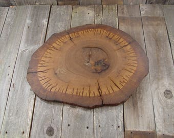 Rustic Wedding Decor, Large Tree Slice, 24x19x1 thick, Sanded + Finished, wedding cake base, cake stand, rustic centerpiece, wood for table