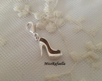 Charm Silver pendant 925 brown bag.