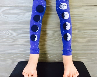Moon Leg and Arm Warmers for Boys and Girls - Lunar Leggings for Kid, Infant, Baby, Toddler, and Tween - Great Baby Shower or Birthday Gift