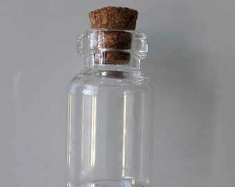 Vial bottle glass Cork 2.8 cm