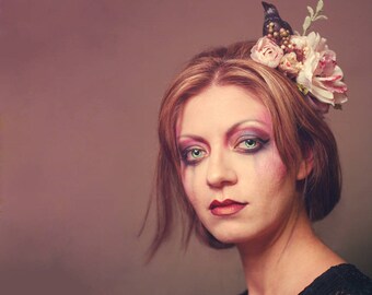 Nevermore Raven Flower Crown