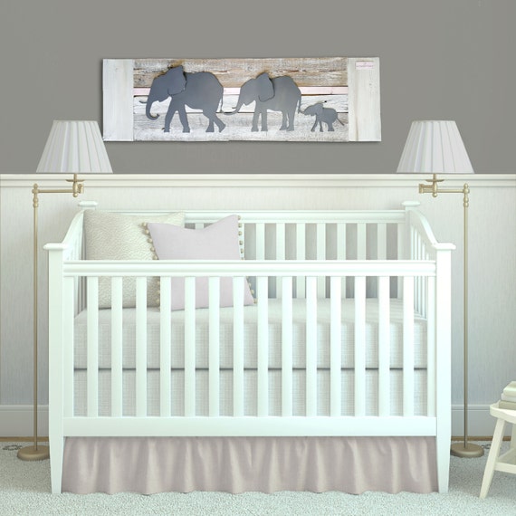 Items similar to Elephant Nursery Wall Art Baby room decor Parade of