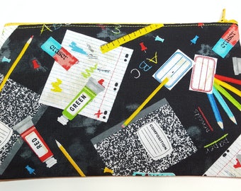 School Supplies Fabric Pencil Case