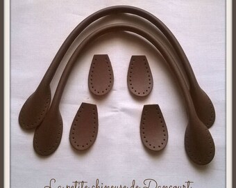 41cm brown bag handles