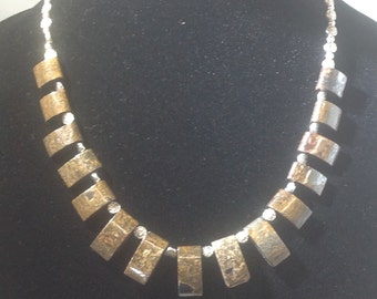Bronzite Crystal Necklace with Earrings