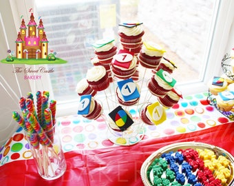 Edible UNO Cards Cake or Cupcake Toppers - 1 Dozen