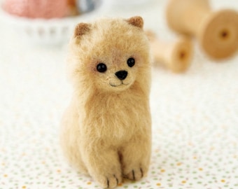 Pomeranian Dog Hamanaka Felt Wool Mascot Wool Felt Kit Designed by Sachiko Susa H441-450