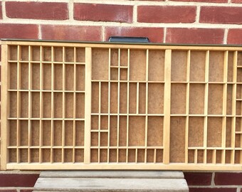 Printers drawer, Hamilton printers tray, letterpress drawer, typepress tray, shadowbox, collectibles display