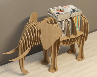 Cofee table elephant plan vector file,3D model, DXF,DWG